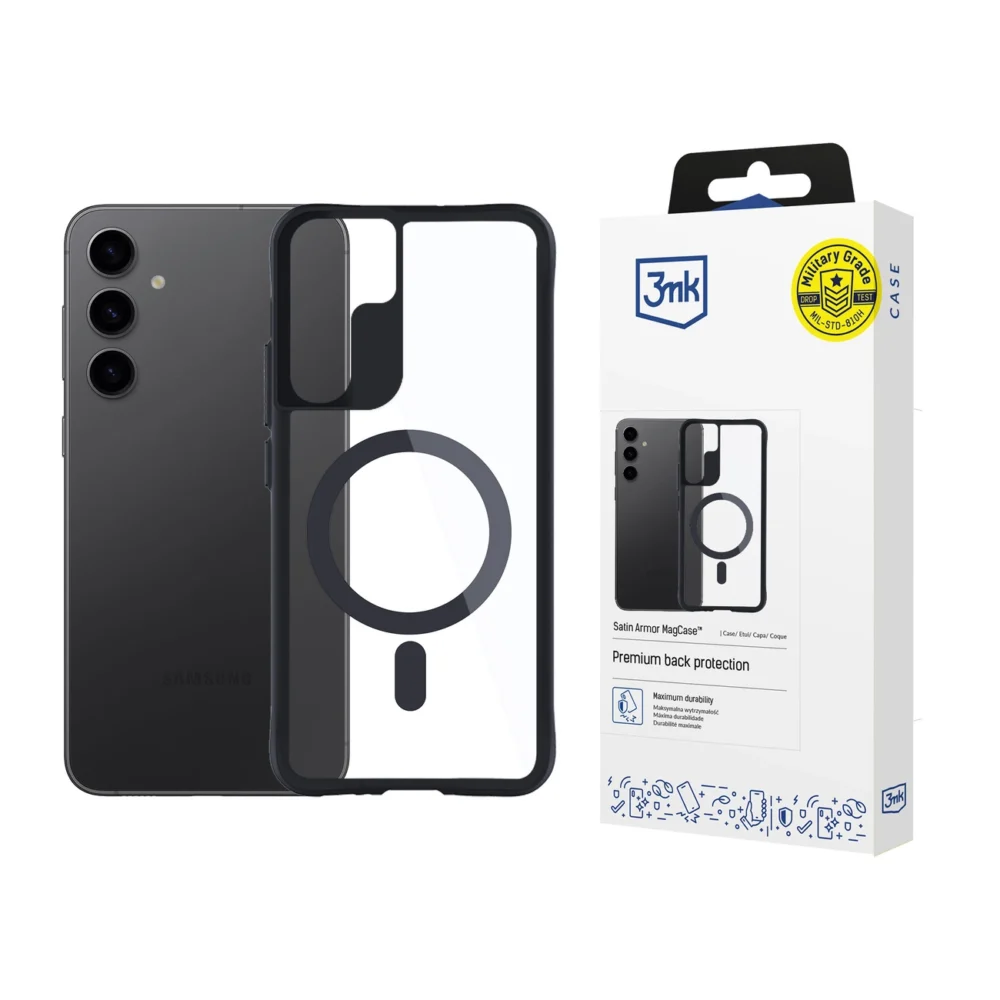 3mk Satin Armor MagCase for Samsung Galaxy S24+ - Transparenteng