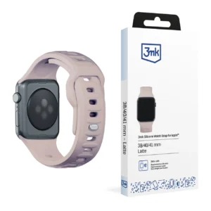 3mk Silicone Watch Strap for Apple Watch 38 / 40 / 41 mm - beigeeng