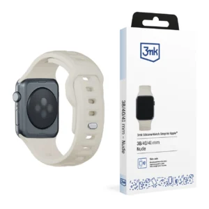 3mk Silicone Watch Strap for Apple Watch 38/40/41 mm - whiteeng