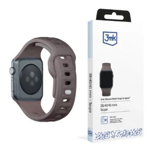 3mk Silicone Watch Strap for Apple Watch 38/40/41 mm - Dark Grayeng