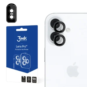3mk Lens Protection Pro Camera Cover with Black Frame for iPhone 16 / 16 Pluseng