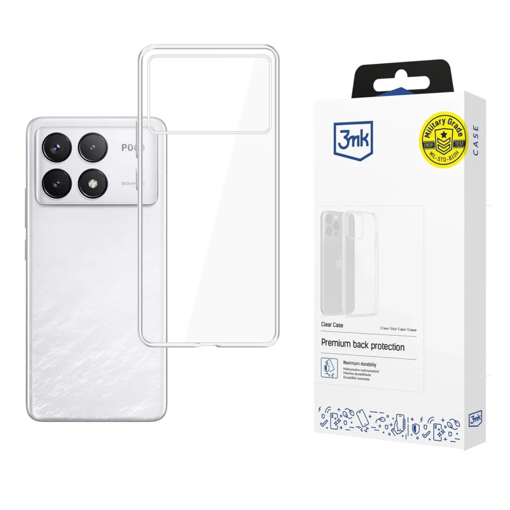 3mk Clear Case for Xiaomi Poco F6 Pro - transparenteng