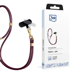 Smartphone lanyard 3mk EasyClip Elite - burgundyeng