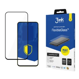 Tempered glass 3mk FlexibleGlass Max Black for Samsung Galaxy A35 5Geng