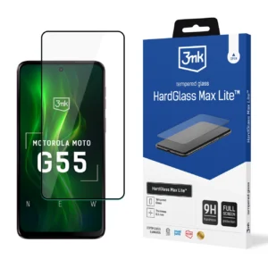 Tempered glass 3mk HardGlass Max Lite Black for Motorola Moto G55 5Geng