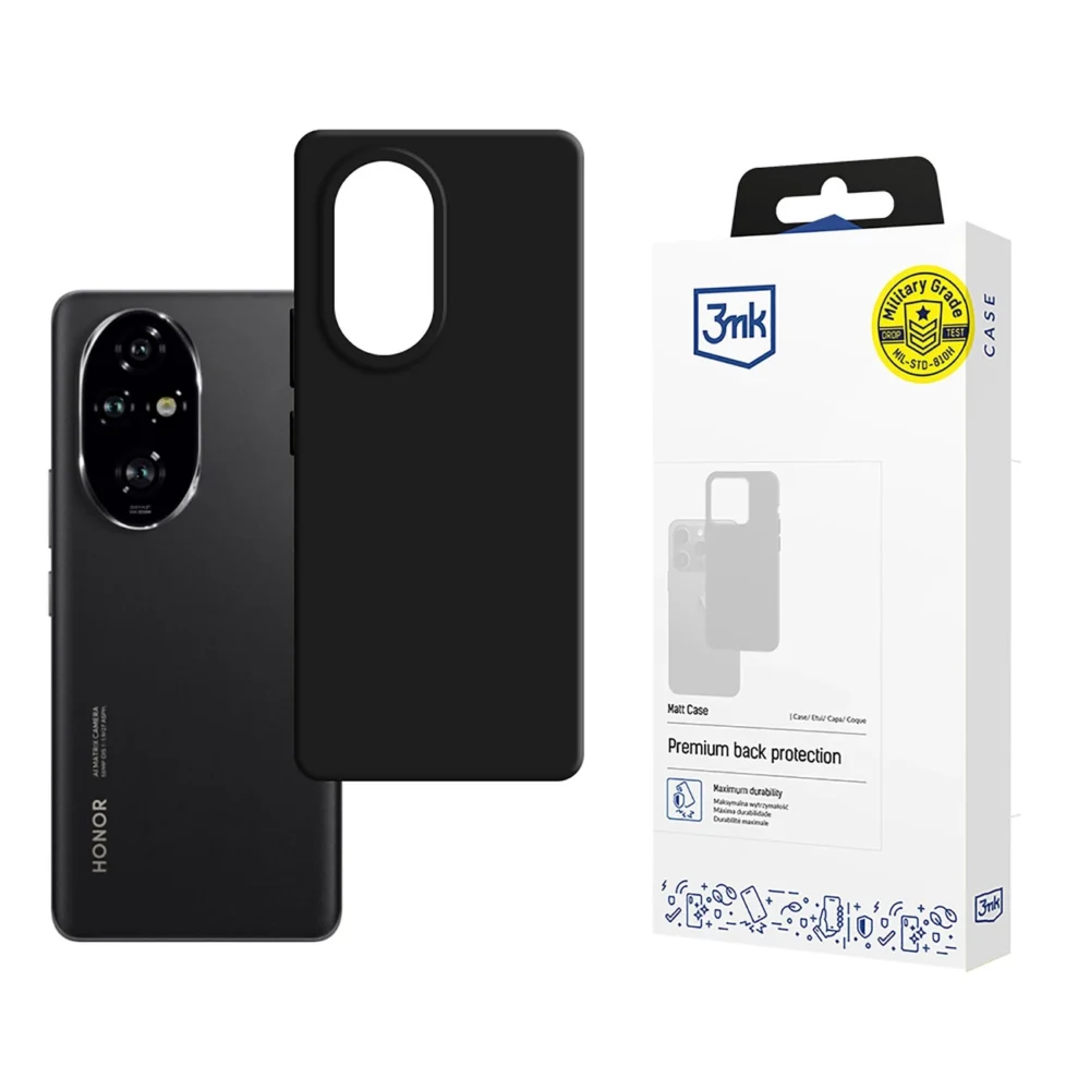 3mk Matt Case for Honor 200 Pro - Blackeng