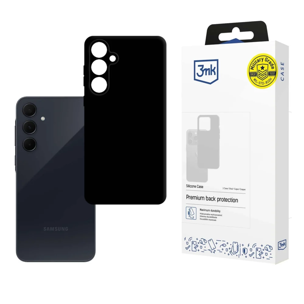 3mk Silicone Case for Samsung Galaxy A35 5G - Blackeng