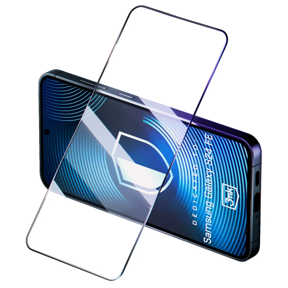 Tempered glass 3mk HardGlass Max Lite Black for Samsung Galaxy S24 FEeng