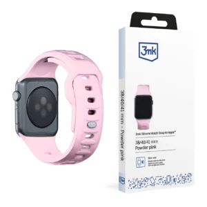 3mk Silicone Watch Strap for Apple Watch 38 / 40 / 41 mm - pinkeng