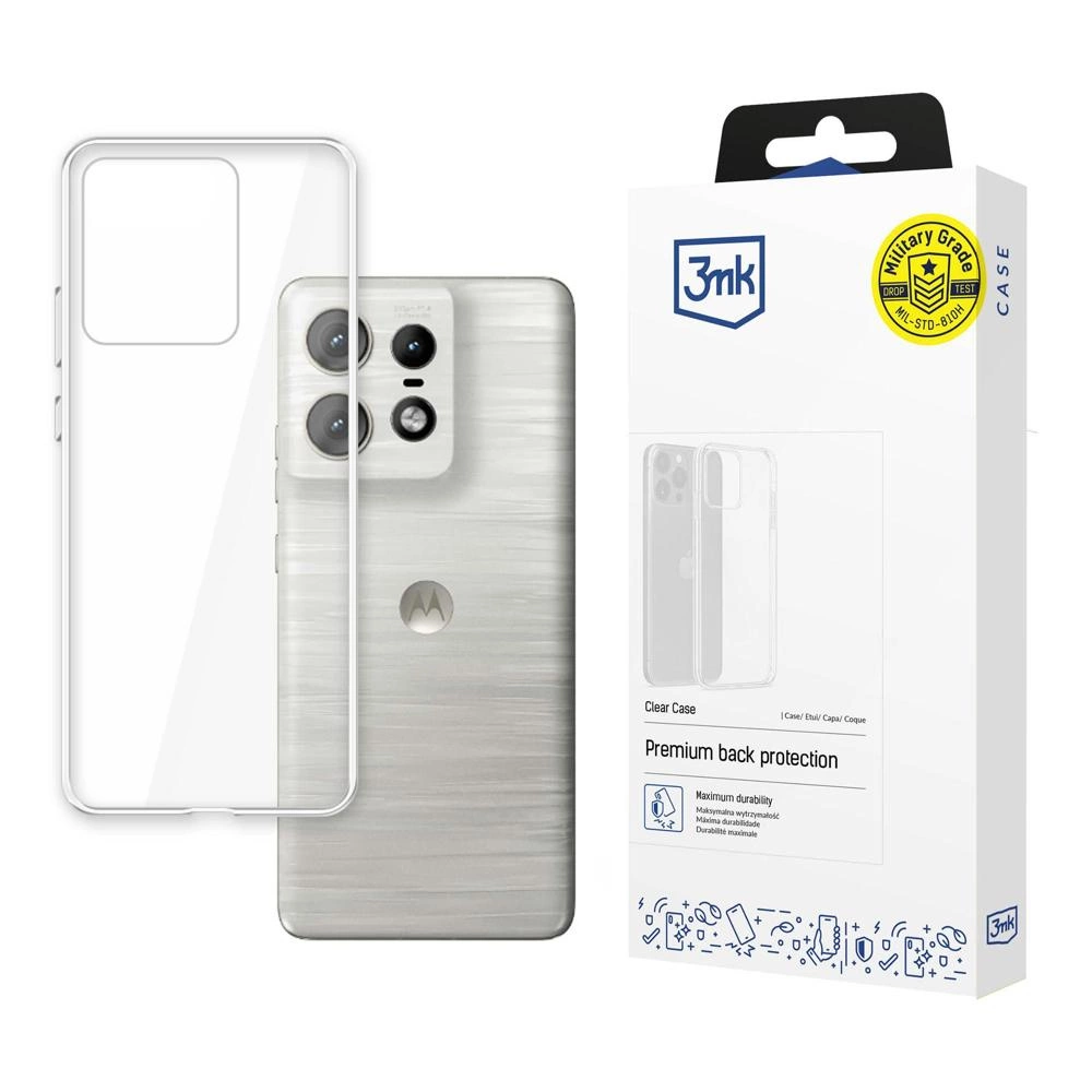 3mk Clear Case for Motorola Edge 50 Pro - transparenteng