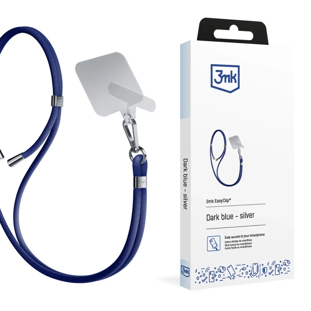 Smartphone Lanyard 3mk EasyClip - Blueeng