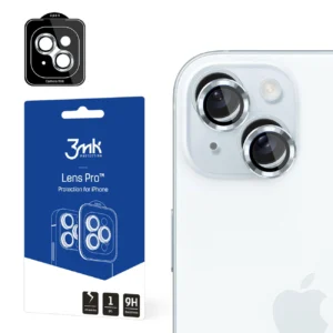 3mk Lens Protection Pro Camera Cover with Blue Frame for iPhone 15eng
