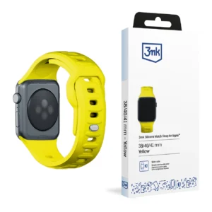 3mk Silicone Watch Strap for Apple Watch 38 / 40 / 41 mm - yelloweng