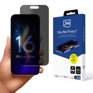 Matte privacy film 3mk Silky Matt Privacy for iPhone 16 Pluseng