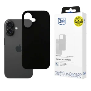 3mk Silicone Case for iPhone 16 - Blackeng