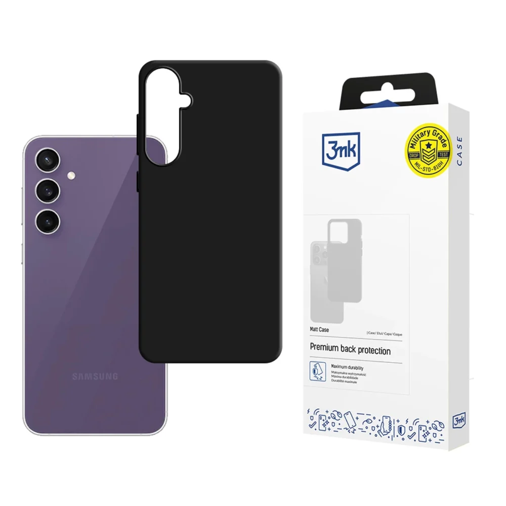 3mk Matt Case for Samsung Galaxy S24 FE - Blackeng