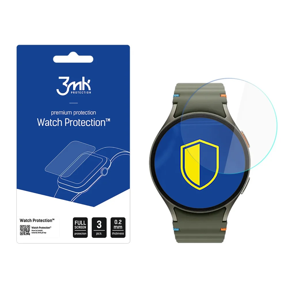 Tempered Glass 3mk Watch Protection FlexibleGlass for Samsung Galaxy Watch 7 (44mm)eng