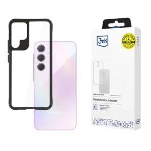 3mk Satin Armor Case+ for Samsung Galaxy A35 5G - transparent with black frameeng