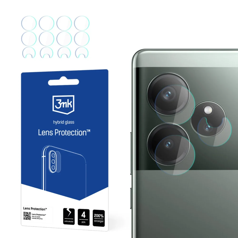 Hybrid Glass for Camera Lens 3mk Lens Protection for Realme GT 6Teng