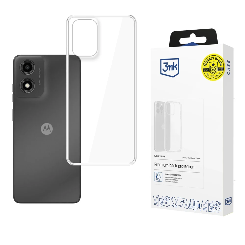 3mk Clear Case for Motorola Moto E14/G04/G04S - transparenteng