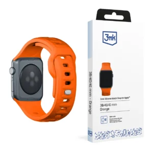 3mk Silicone Watch Strap for Apple Watch 38 / 40 / 41 mm - orangeeng
