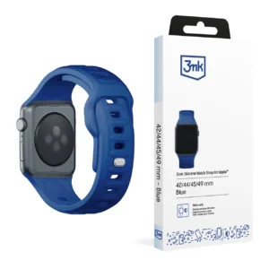 3mk Silicone Watch Strap for Apple Watch 42 / 44 / 45 / 49 mm - blueeng