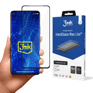 Tempered glass 3mk HardGlass Max Lite with black frame for Xiaomi Redmi Note 13 Pro+eng