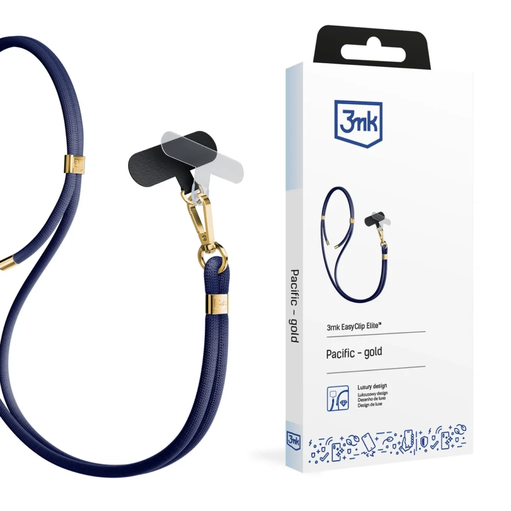 Smartphone lanyard 3mk EasyClip Elite - blueeng