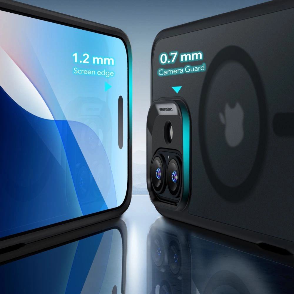 ESR Classic Hybrid Halolock MagSafe Case Set + Tempered Glass for iPhone 16 - Semi-Transparenteng