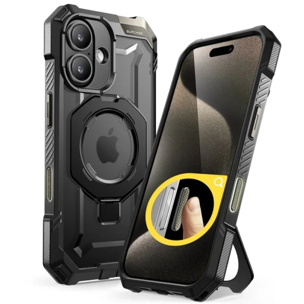 Supcase UB Grip Mag Case with MagSafe for iPhone 16 - Blackeng