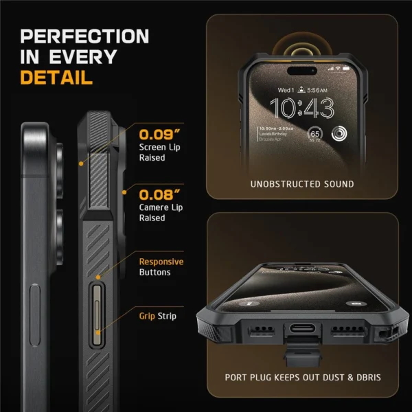 Supcase UB Grip Mag Case with MagSafe for iPhone 16 - Blackeng