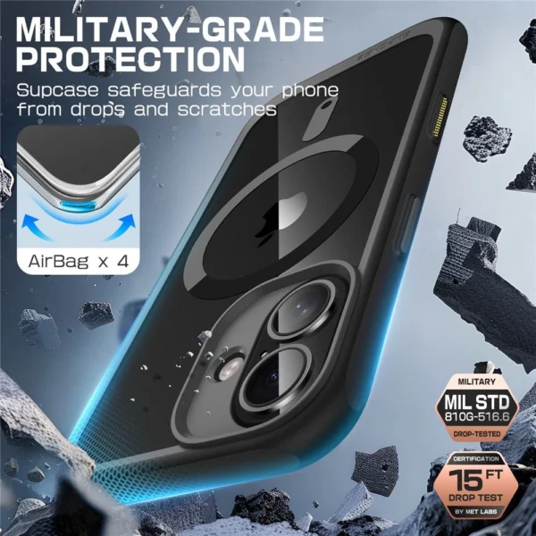Supcase UB Mag Case with MagSafe for iPhone 16 - Blackeng