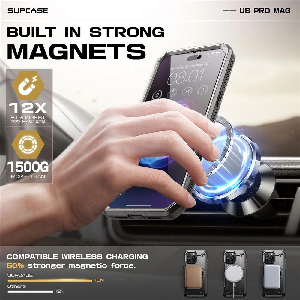 Supcase UB Pro Mag MagSafe Case for iPhone 16 Pro - Blackeng