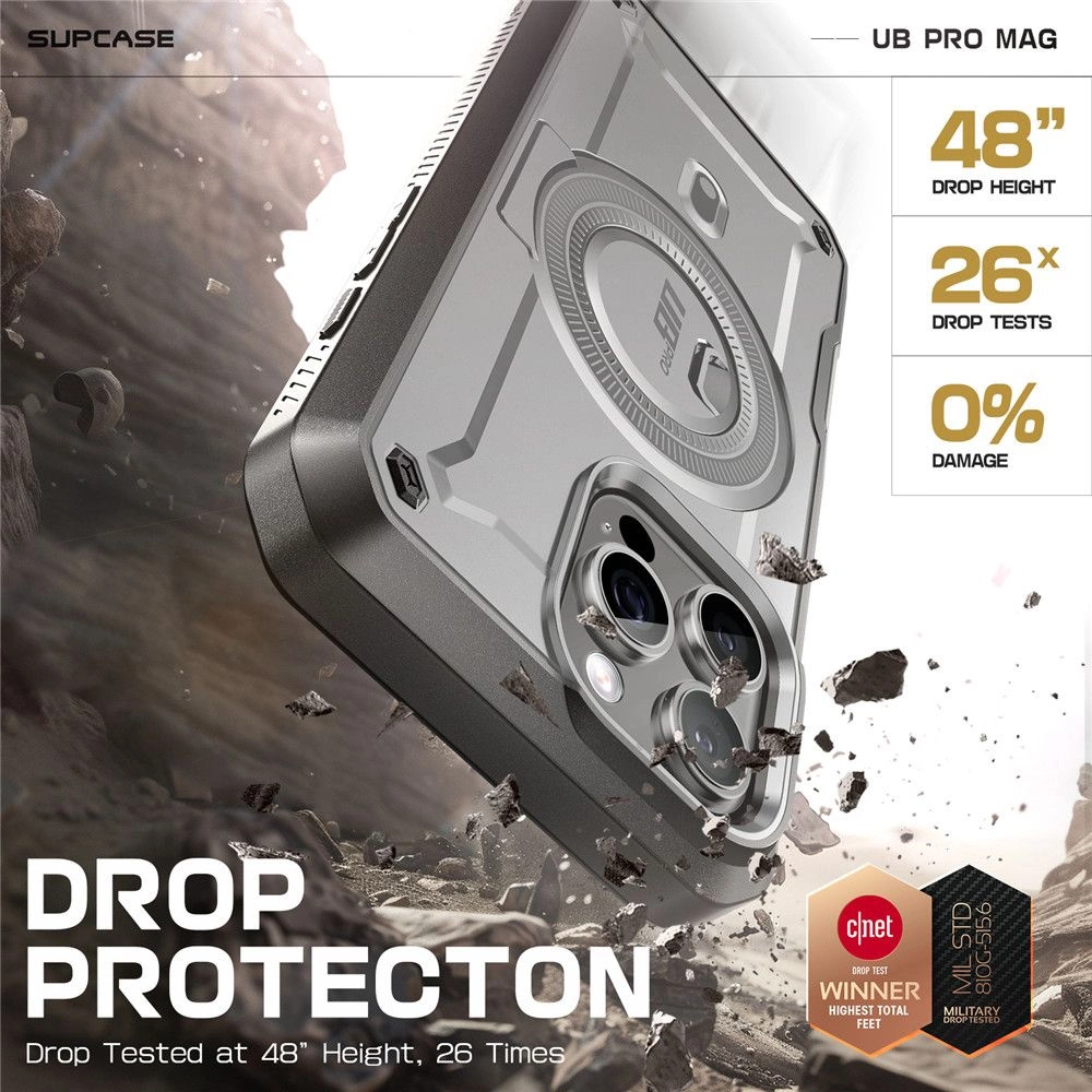 Supcase UB Pro Mag MagSafe iPhone 16 Pro Case - Grayeng
