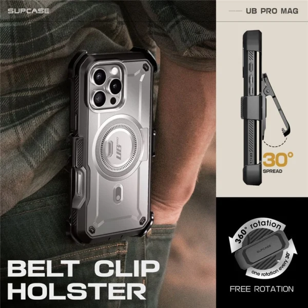 Supcase UB Pro Mag MagSafe iPhone 16 Pro Case - Grayeng