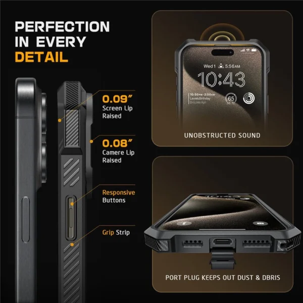 Supcase UB Grip Mag Case with MagSafe for iPhone 16 Pro - Blackeng