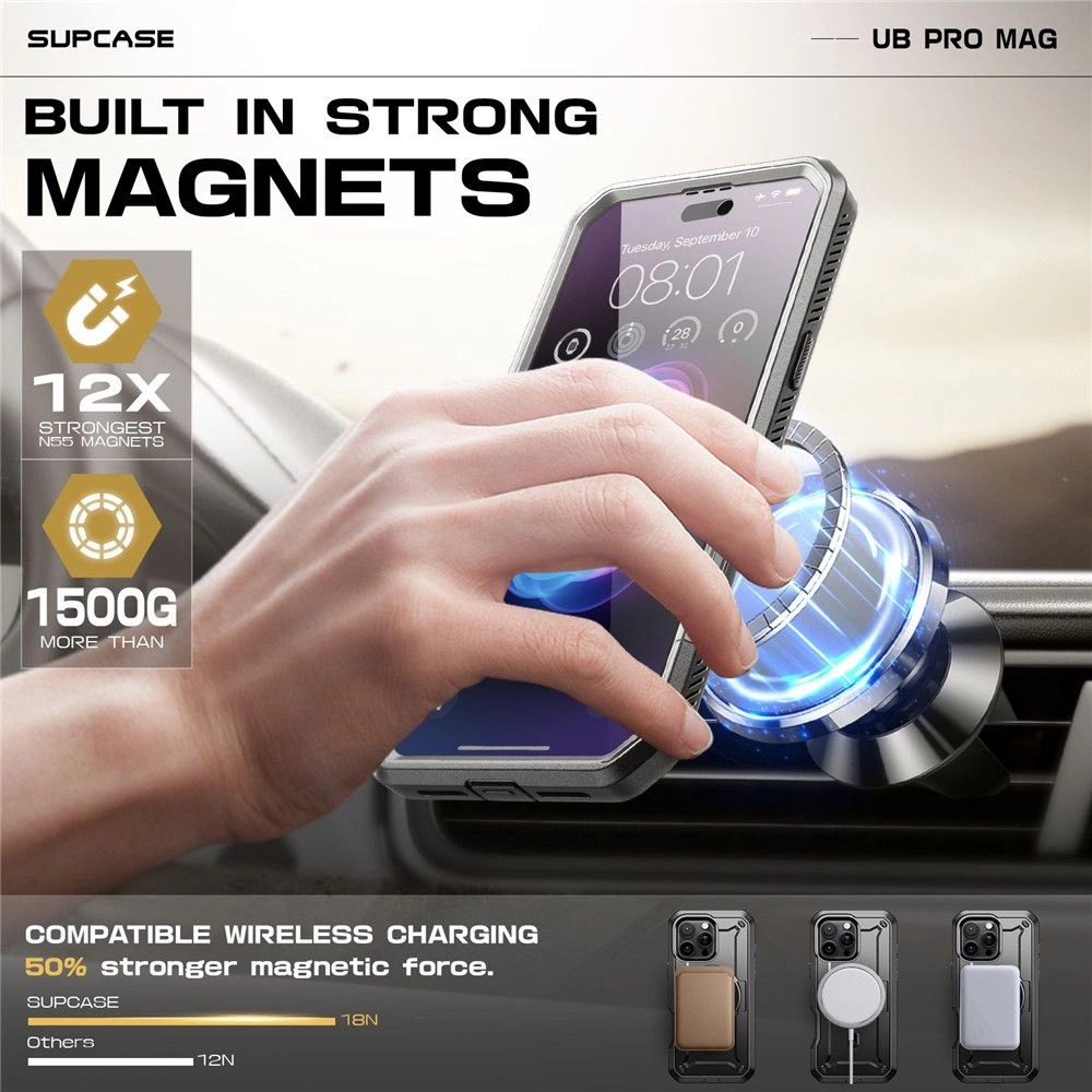 Supcase UB Pro Mag MagSafe Case for iPhone 16 Pro Max - Blackeng