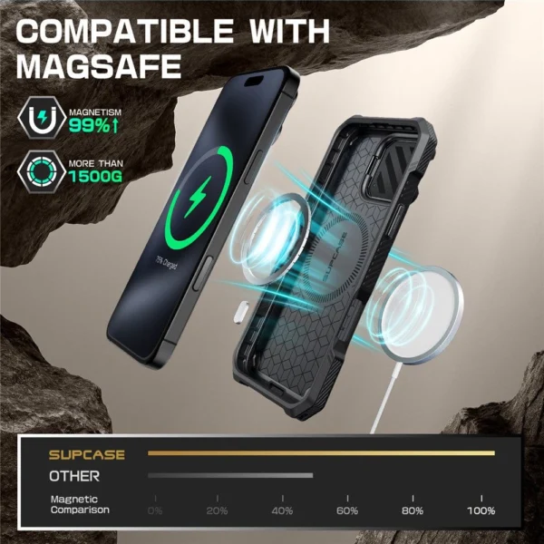 Supcase UB XT Mag Case with MagSafe for iPhone 16 Pro Max - Blackeng