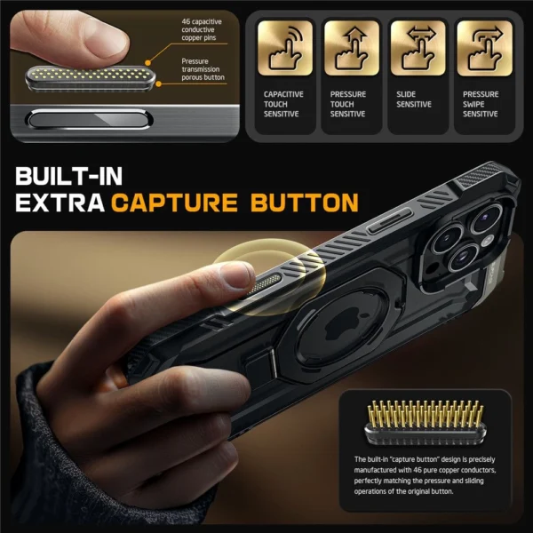 Supcase UB Grip Mag Case with MagSafe for iPhone 16 Pro Max - Blackeng