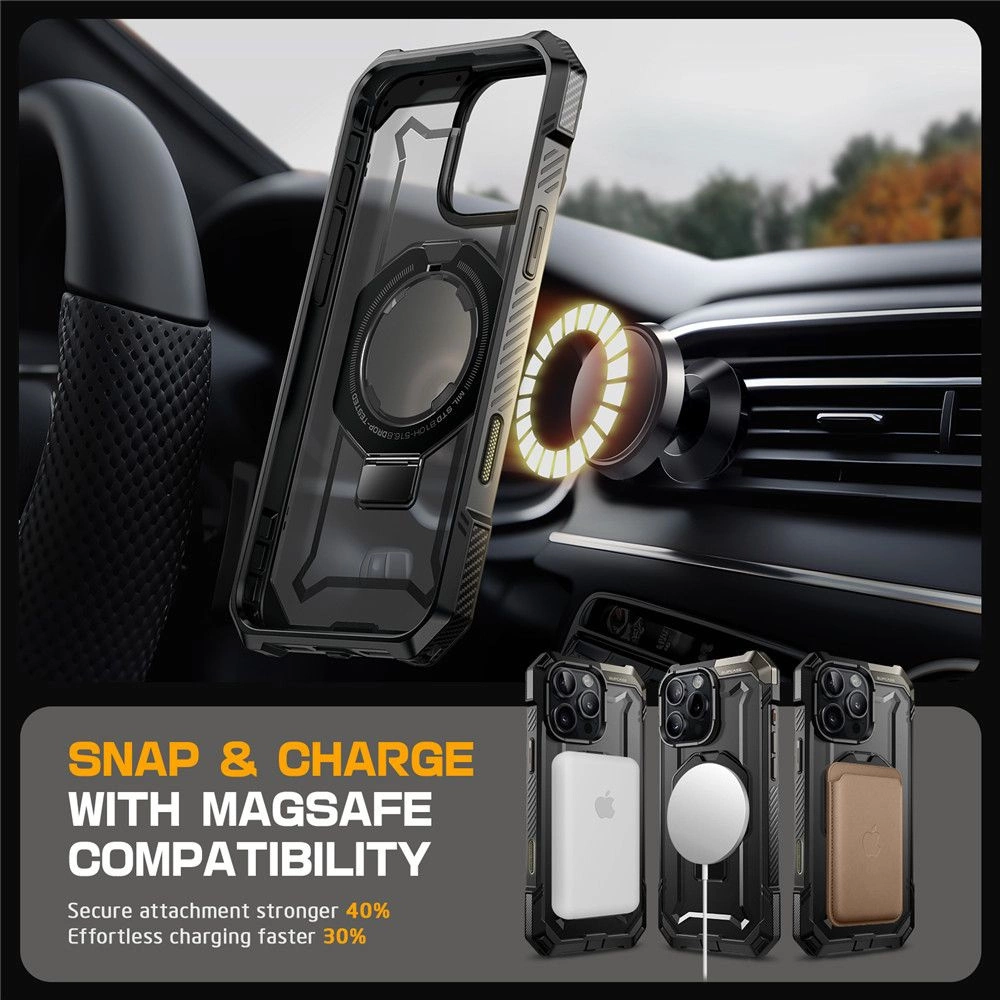 Supcase UB Grip Mag Case with MagSafe for iPhone 16 Pro Max - Blackeng