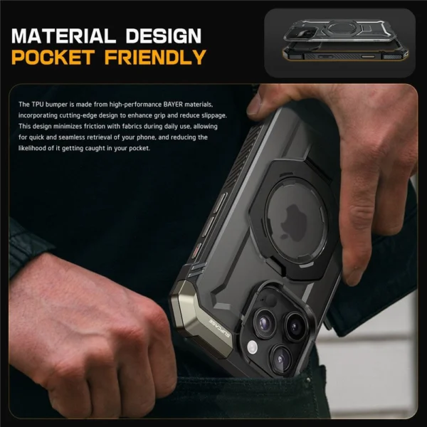 Supcase UB Grip Mag Case with MagSafe for iPhone 16 Pro Max - Blackeng