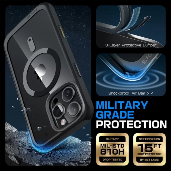 Supcase UB Mag Case with MagSafe for iPhone 16 Pro Max - Blackeng