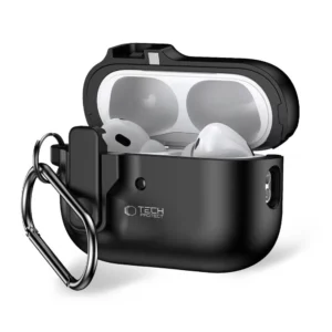 Tech-Protect Slim Hook Case with Carabiner for Apple AirPods Pro 1 / 2 - Blackeng