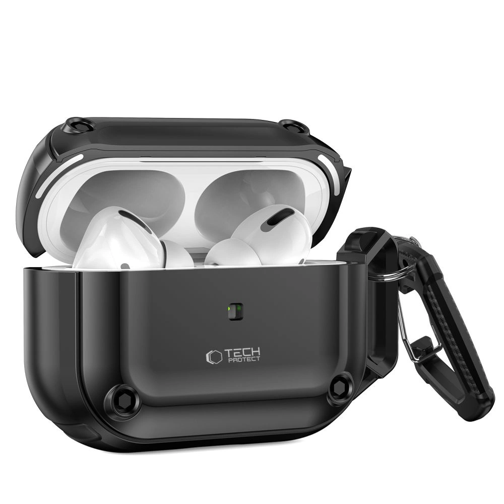 Tech-Protect Rough Hook Case with Carabiner for Apple AirPods Pro 1 / 2 - Blackeng