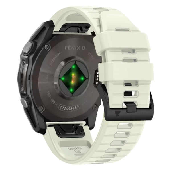 Tech-Protect Silicone Line Strap for Garmin Fenix 5X / 5X Plus / 6X / 6X Pro / 7X / 8 (51 mm) - Titaniumeng