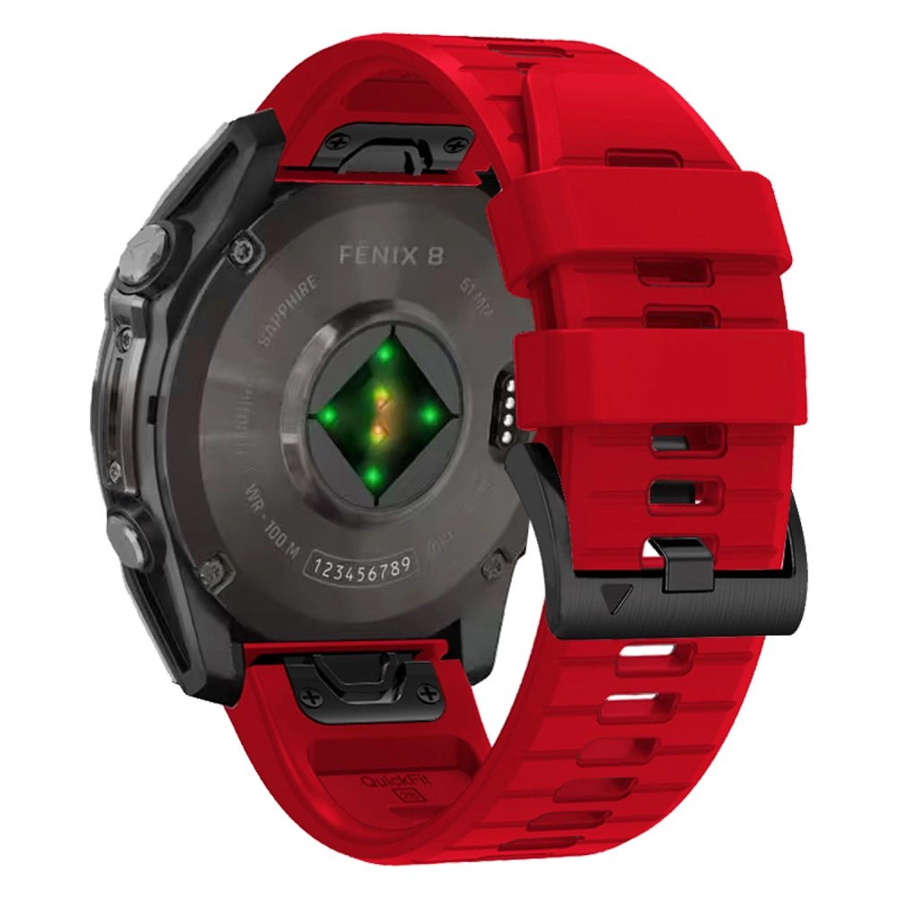 Tech-Protect Silicone Line Strap for Garmin Fenix 5X / 5X Plus / 6X / 6X Pro / 7X / 8 (51 mm) - Redeng