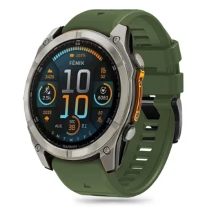 Tech-Protect Silicone Line Strap for Garmin Fenix 5X / 5X Plus / 6X / 6X Pro / 7X / 8 (51 mm) - Greeneng