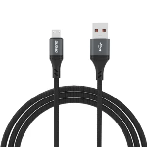 Dudao L3SM USB-A - MicroUSB 3A 1.2m Braided Cable - Blackeng