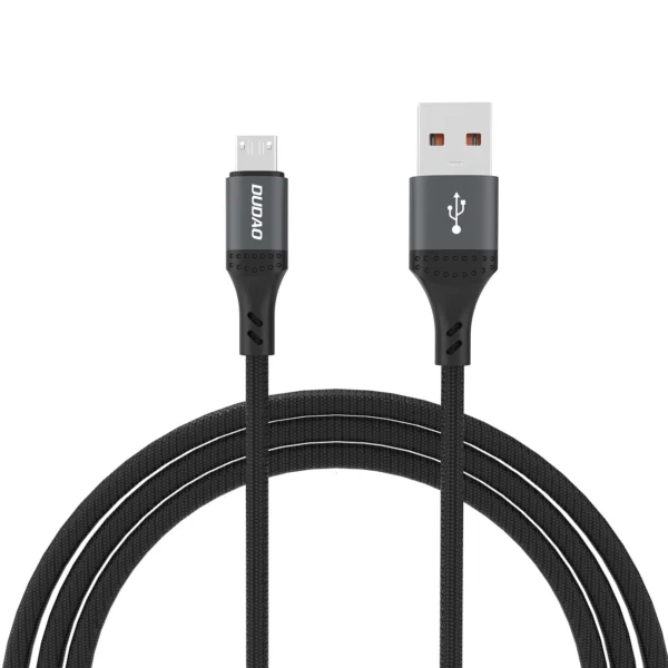 Dudao L3SM USB-A - MicroUSB 3A 1.2m Braided Cable - Blackeng