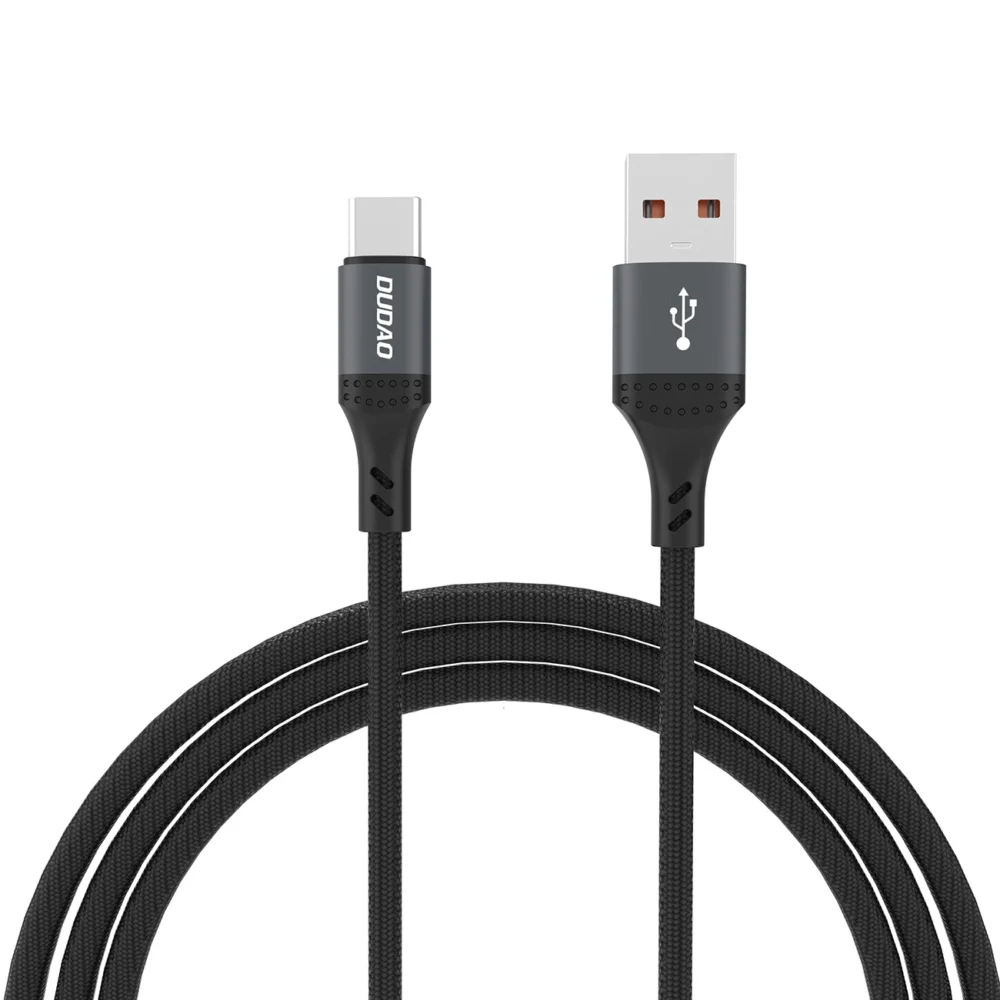 Dudao L3ST USB-A - USB-C 5A Cable 1.2m Braided - Blackeng